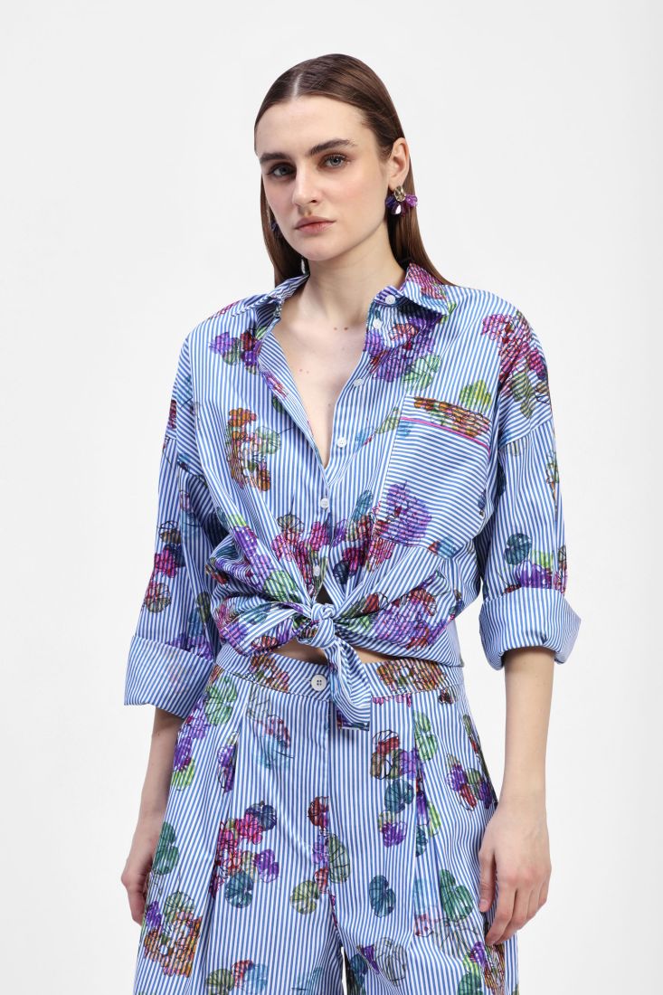 Floral Striped Shirt