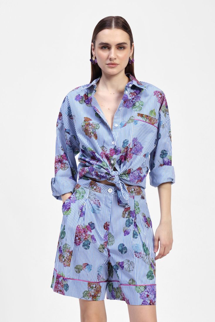 Floral Striped Shirt