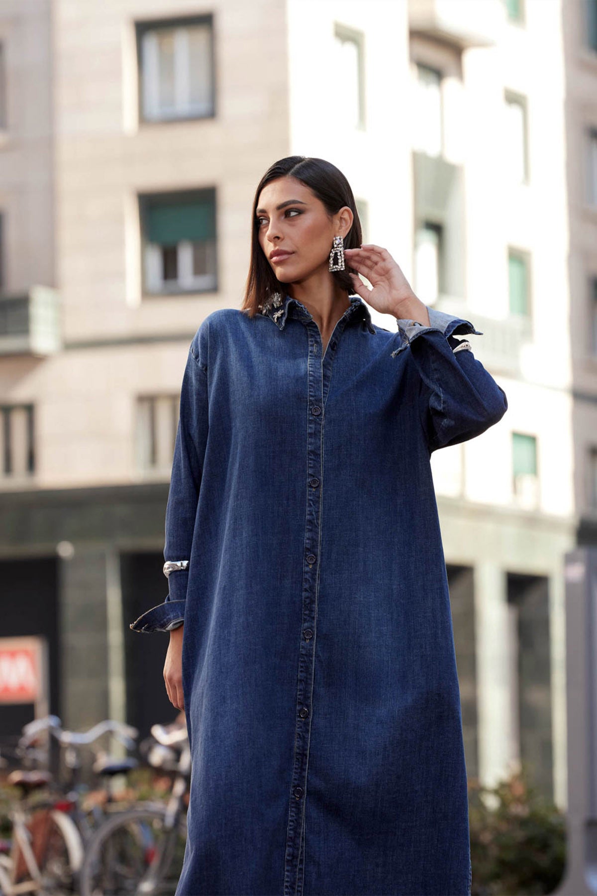 Denim Shirt Dress