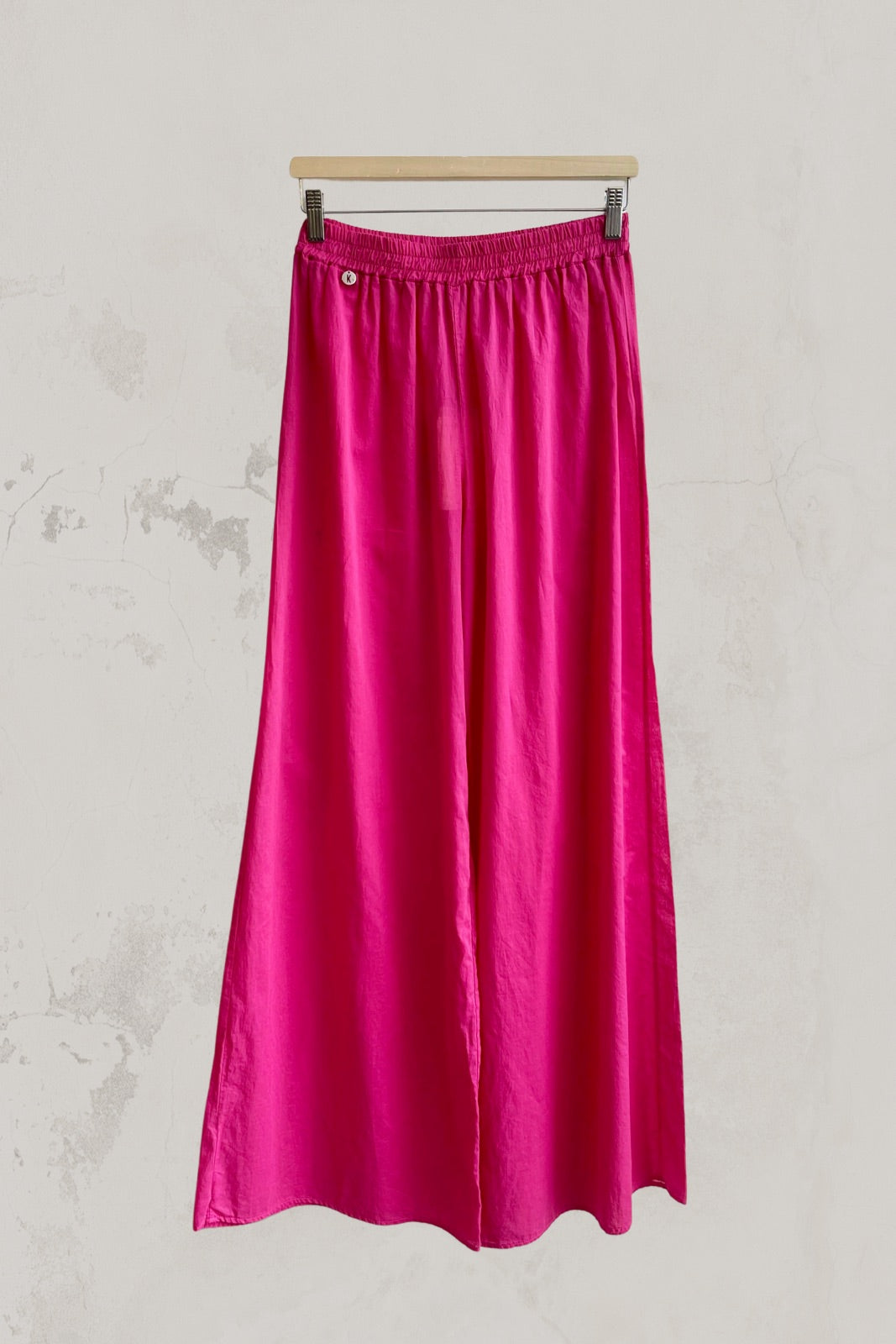 Elastic Waist Wide Trousers