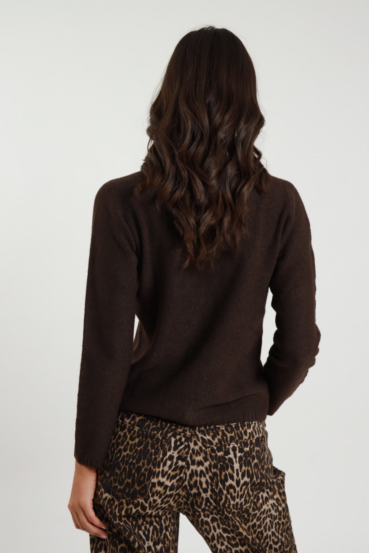 Rice Stitch Cardigan with 1 Button Closure