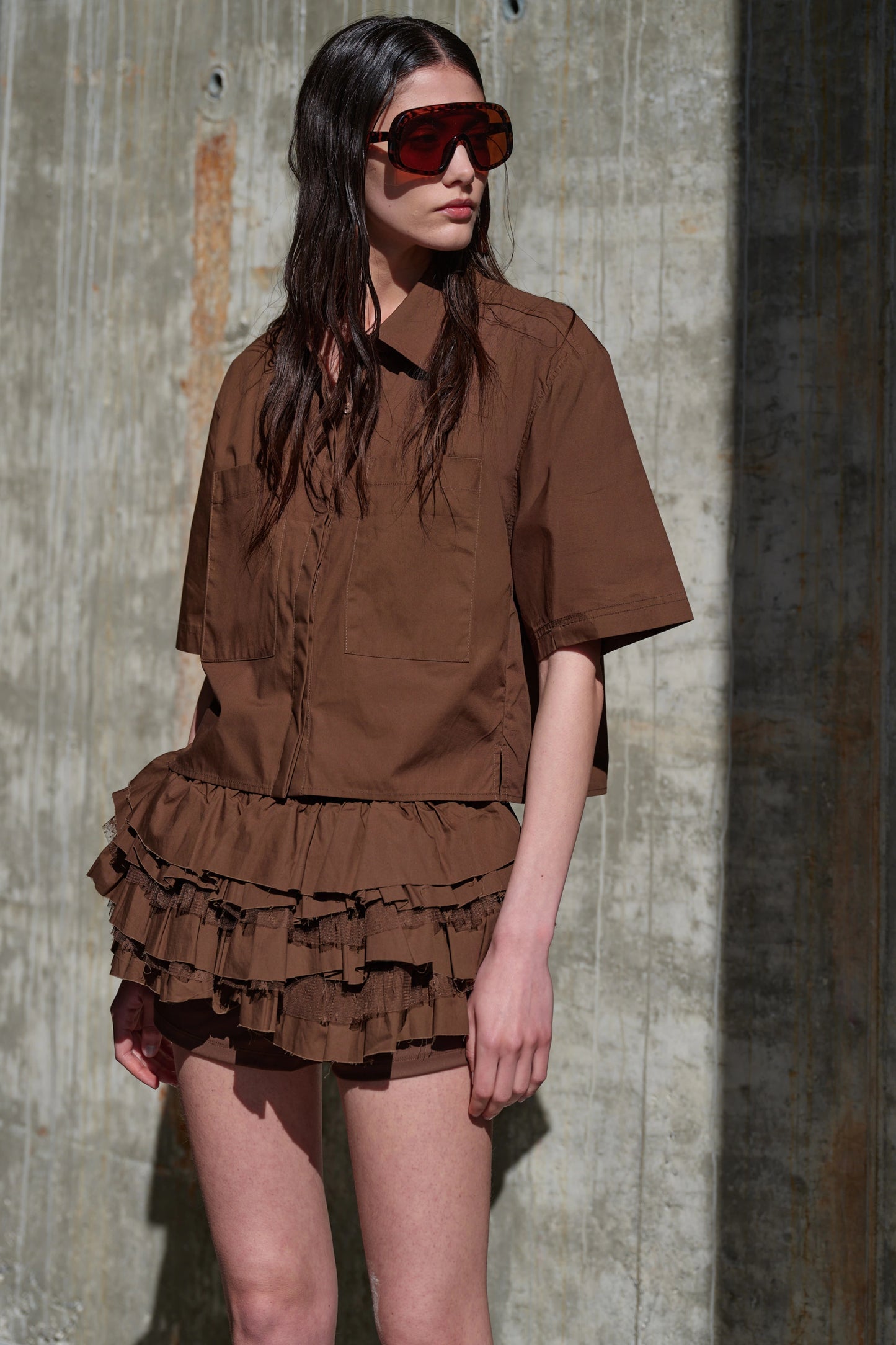 Shorts with Ruffles