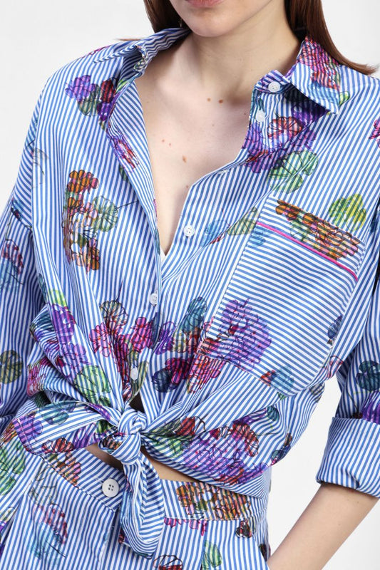 Floral Striped Shirt