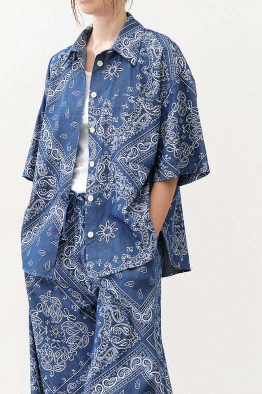 Short Sleeve Patterned Shirt